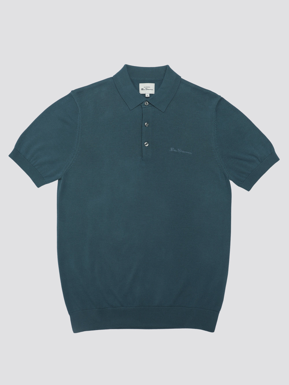 Knitwear Ben Sherman Signature Short Sleeve Polo Turquoise | PNX-74539796